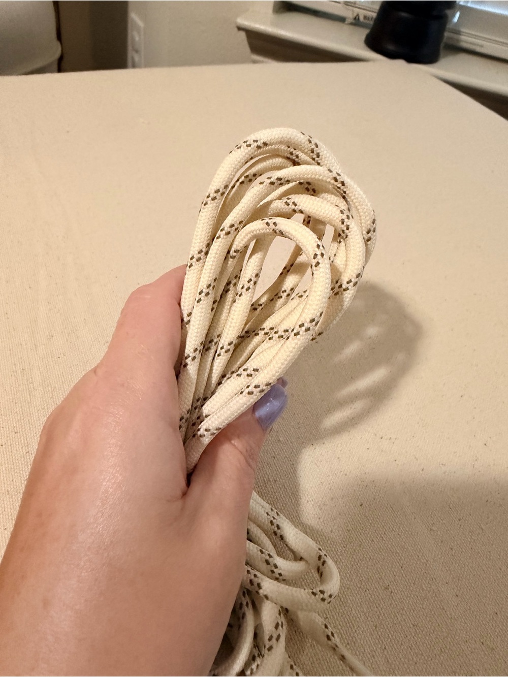 Golden Goose 160cm True Star Shoelaces Cream/Off White with Taupe